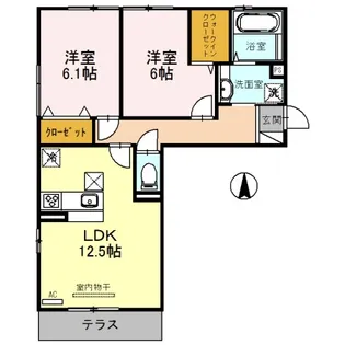 Casa raffine瀬田【3階】の間取り
