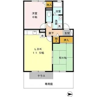 アルカディアA棟【1階】の間取り
