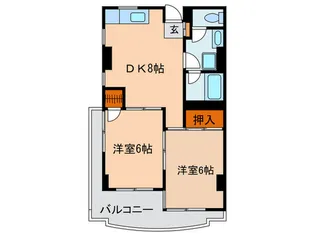 ウイングヒルズ【1階】の間取り