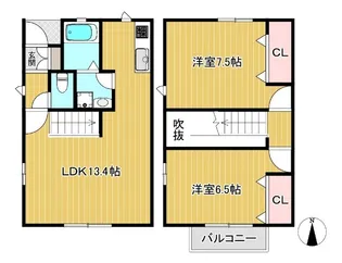 ライツェントBの間取り