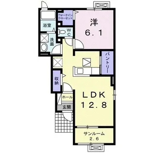 アルドーレ【1階】の間取り