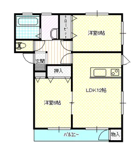 ジェルミナシオン青山【1階】の間取り