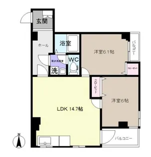 エッグビル【3階】の間取り