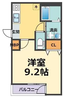 フジパレス西宮鳴尾III番館【2階】の間取り