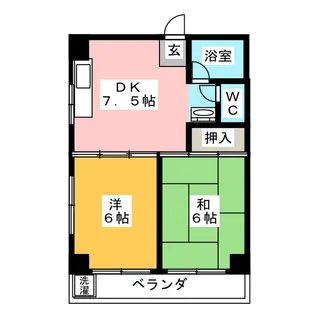 ミトモビル岳洋マンション【3階】の間取り