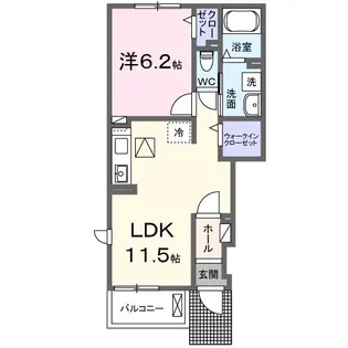 スペランザ ヴェルデ【1階】の間取り