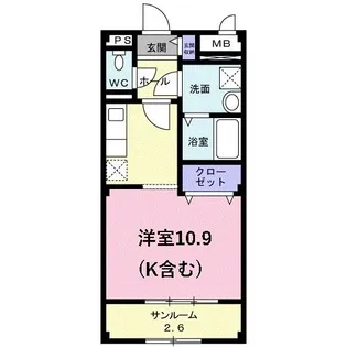 サンコートA【2階】の間取り