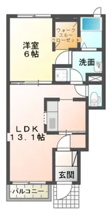 アビタシオン【1階】の間取り