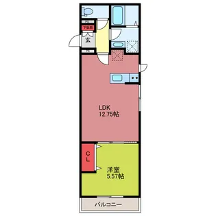 レジデンスコスモス坂戸【3階】の間取り