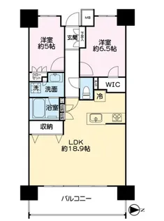 レーベン福島ONE TOWER【20階】の間取り