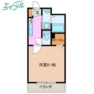 リッツ石塚【1階】の間取り