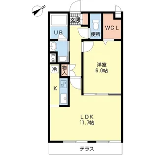 エステレラ【1階】の間取り