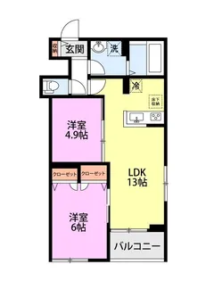 (仮称)日野市百草AP【2階】の間取り