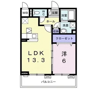 エスポワールIV【1階】の間取り