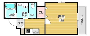 エイトステイツ玉造【4階】の間取り