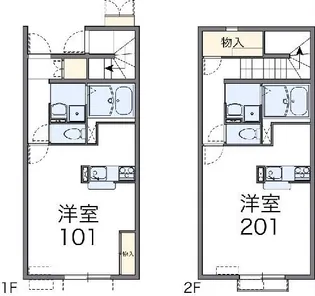 レオネクスト森IV【1階】の間取り