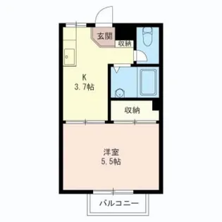 宮前ユーハイツ【2階】の間取り