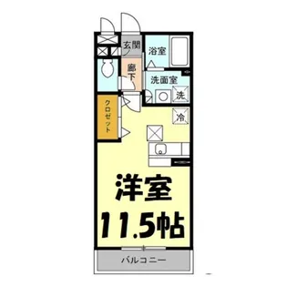 アムール赤山【1階】の間取り