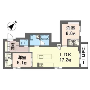 ミライザ桜丘【2階】の間取り