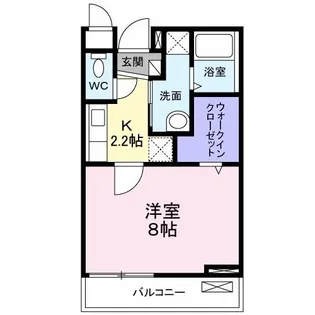 カレント・レジデンス【2階】の間取り