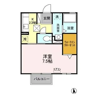 サフィール【1階】の間取り