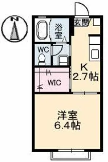 ディアスいわもと【2階】の間取り