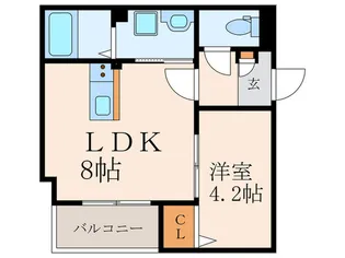Crecia城野【2階】の間取り