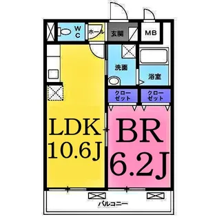 クレール【2階】の間取り