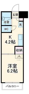 グロースハイツ【1階】の間取り