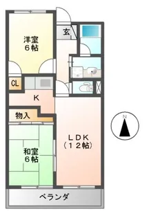 ウィングヒルズ羽曳野【3階】の間取り