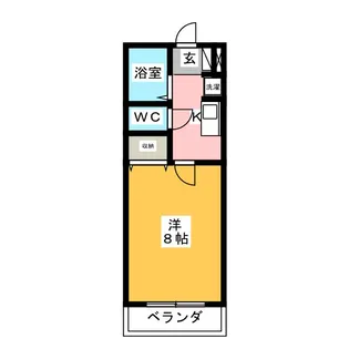メゾンエスポア【1階】の間取り