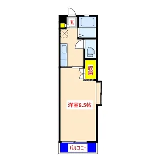 シンコーコーポラスE棟 (コピー)【2階】の間取り