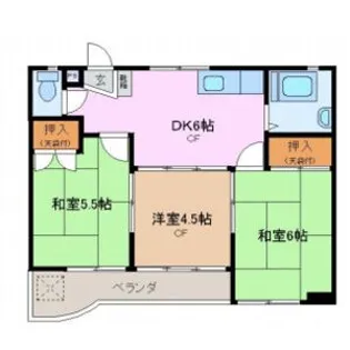 カーサバレンシアときわ【1階】の間取り