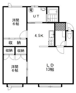 エステランス【2階】の間取り