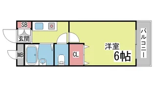 グレースハイツ六甲【3階】の間取り