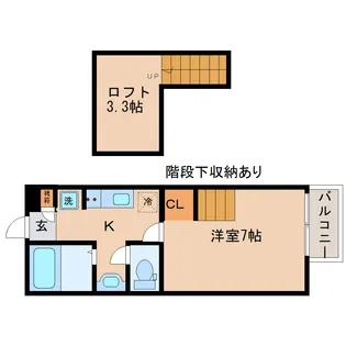アスコット原町四丁目【2階】の間取り