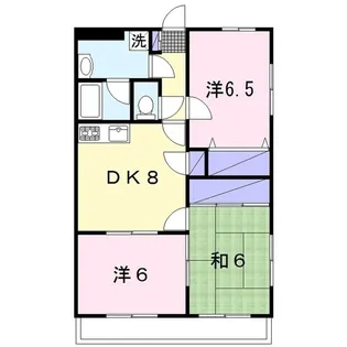 ウィングマンションひまわり【3階】の間取り
