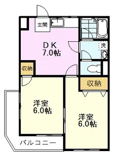 第1ゼルコバマンション【3階】の間取り