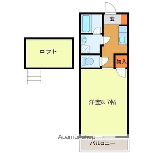 フッサクレスト【1階】の間取り