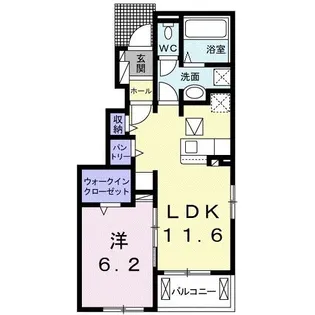 フリーデ【1階】の間取り