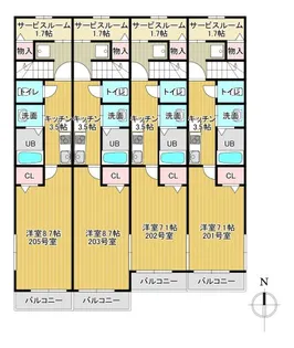 ブルーメ【2階】の間取り