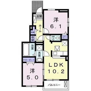 ドナルド【1階】の間取り