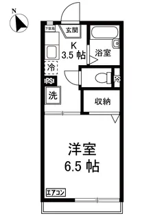 スカイアーバン【2階】の間取り