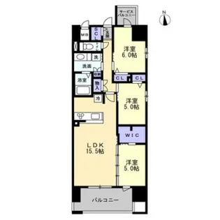 S RESIDENCE瓦町駅alo【2階】の間取り