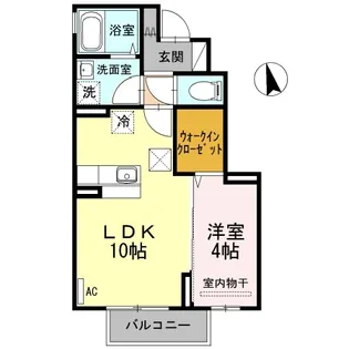 クラリス【1階】の間取り