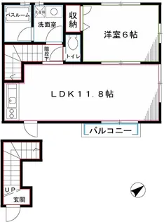 小金井レジデンツ フィレンツェ【2階】の間取り