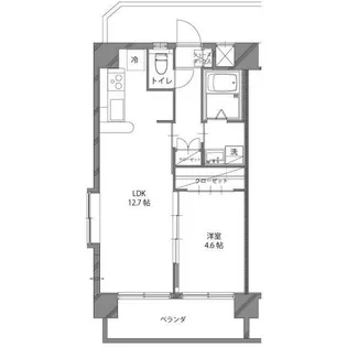 ルミエールレジデンス天神町【3階】の間取り