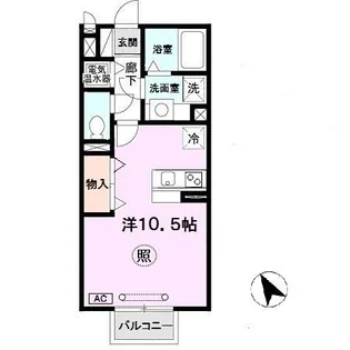 HITOMI DORMITORY【2階】の間取り