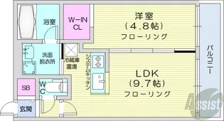 仮)菊水5-1MS【4階】の間取り