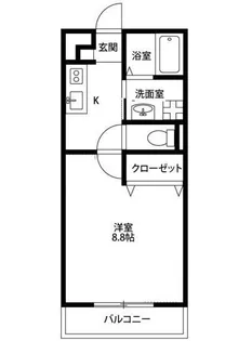 アンプルール リーブル ルミエール【1階】の間取り